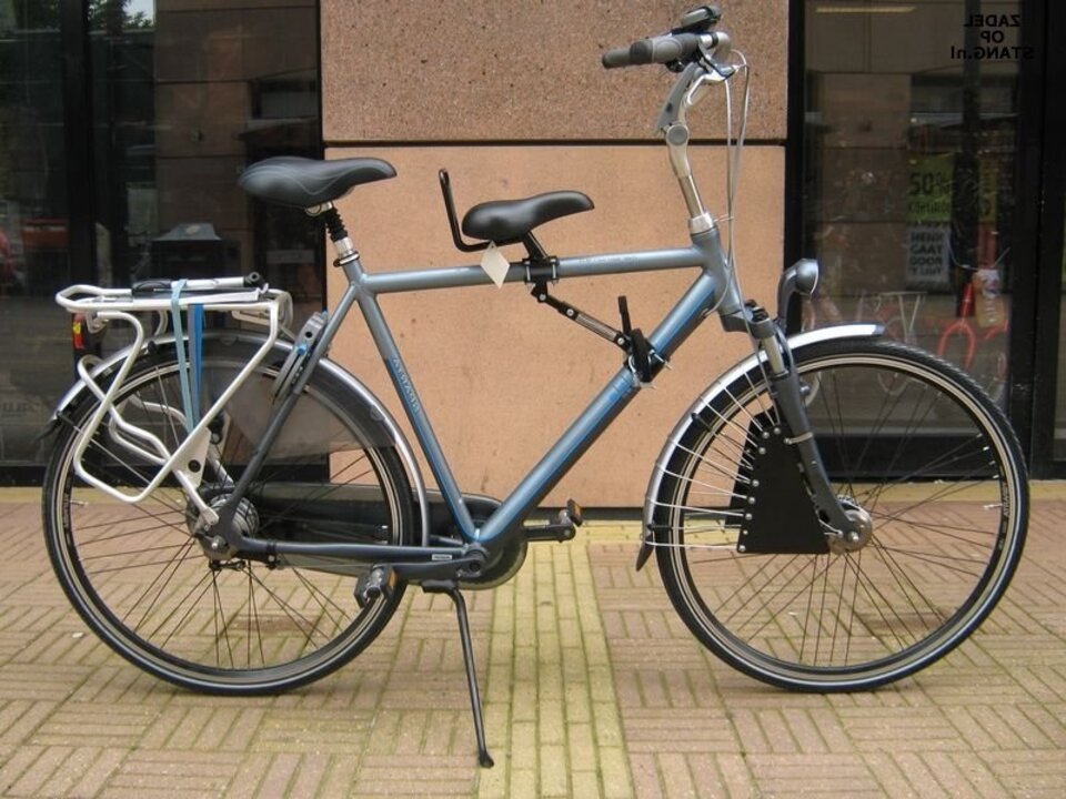 Zadel Op Stang Model 5 Voor Herenfiets Met Oversized Stang
