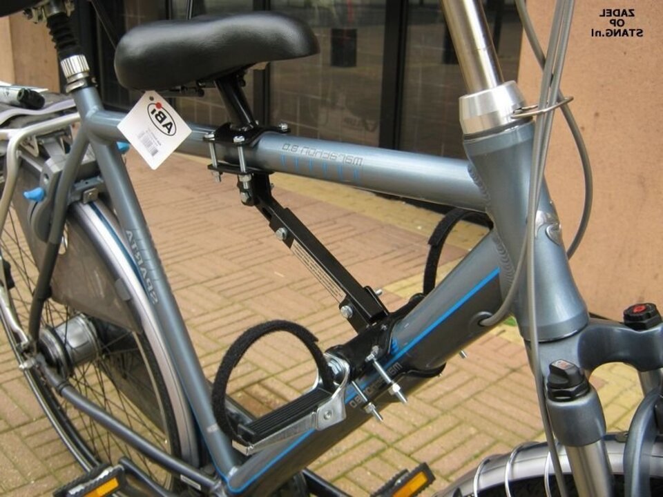 Zadel Op Stang Model 5 Voor Herenfiets Met Oversized Stang