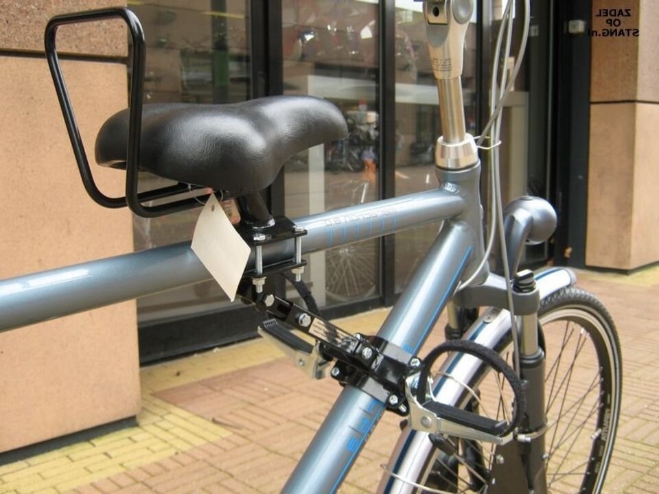 Zadel Op Stang Model 5 Voor Herenfiets Met Oversized Stang
