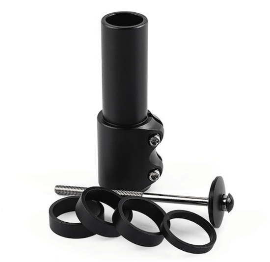 Voltano Stuurpen Verlenger XL - 1-1/8'' 28.6mm - Fietsstuur Verhoger tot max 130MM - Zwart