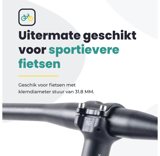 Voltano A-Head Verstelbare Stuurpen Voorbouw – 1-1/8” 28,6 / 110 mm / 31,8 mm – Zwart - º60 graden Verstelbaar - Stuur Verhoger