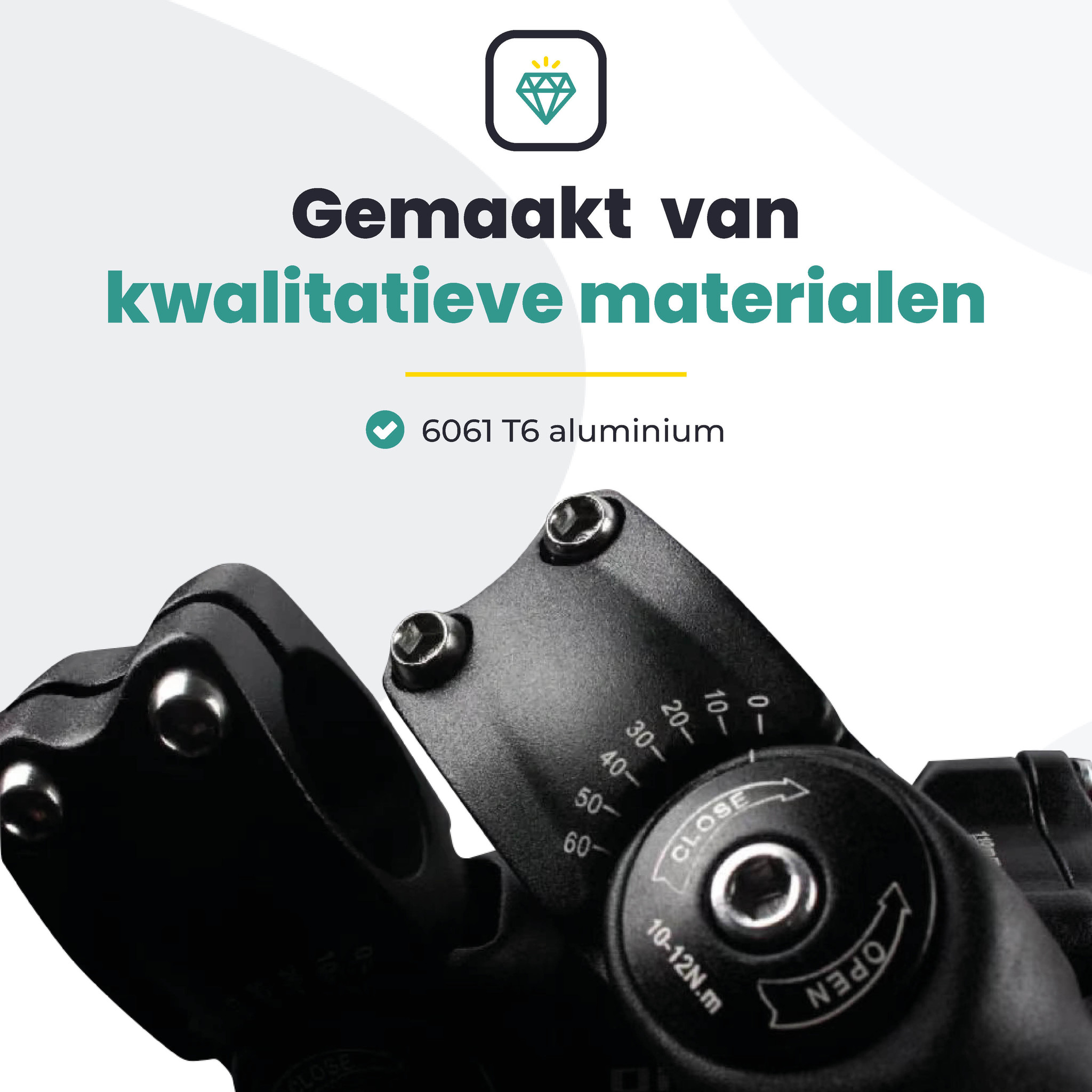 Voltano A-Head Verstelbare Stuurpen Voorbouw – 1-1/8” 28,6 / 90 mm / 31,8 mm – Zwart - º60 graden Verstelbaar - Stuur Verhoger