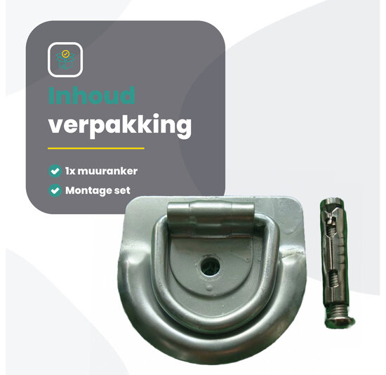 Voltano Muuranker - Vloeranker - Incl. Bevestigingsbouten