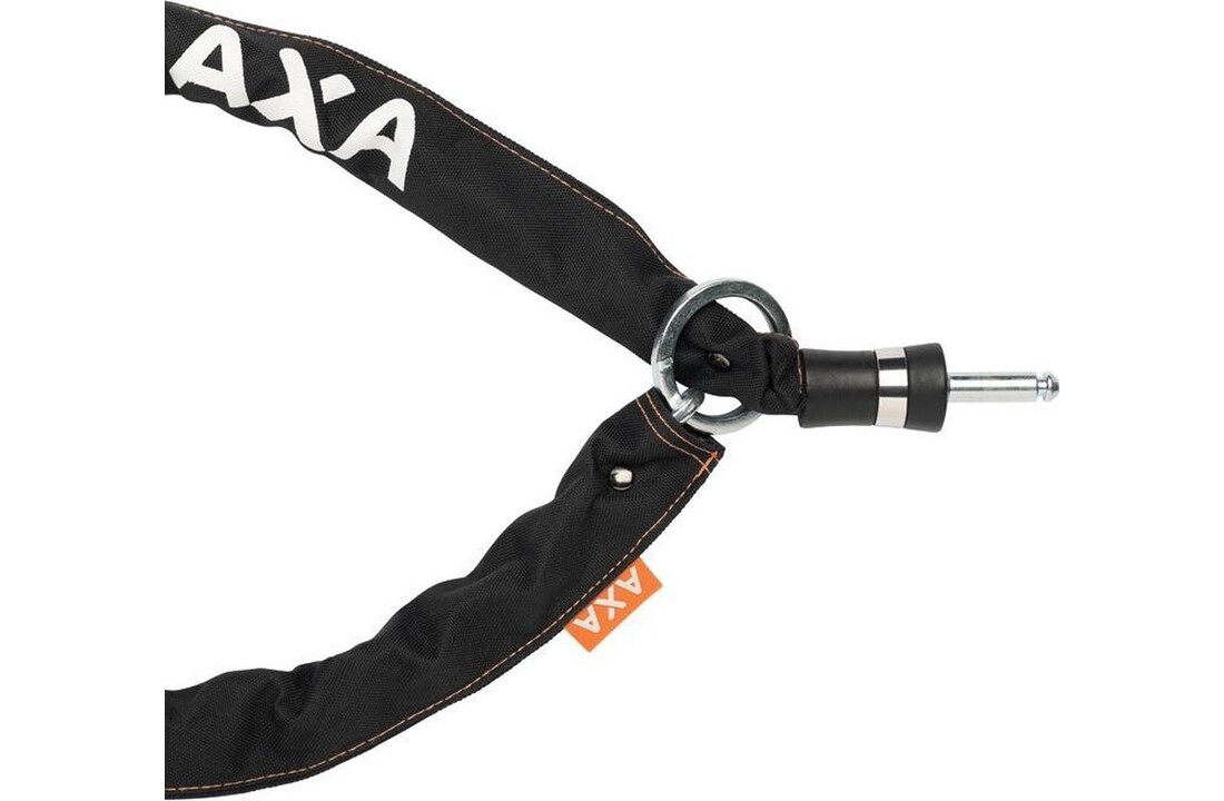 AXA Insteekketting RLC PLUS - 140CM - Slijtvaste Hoes - Verstevigde Insteekpen - Zwart