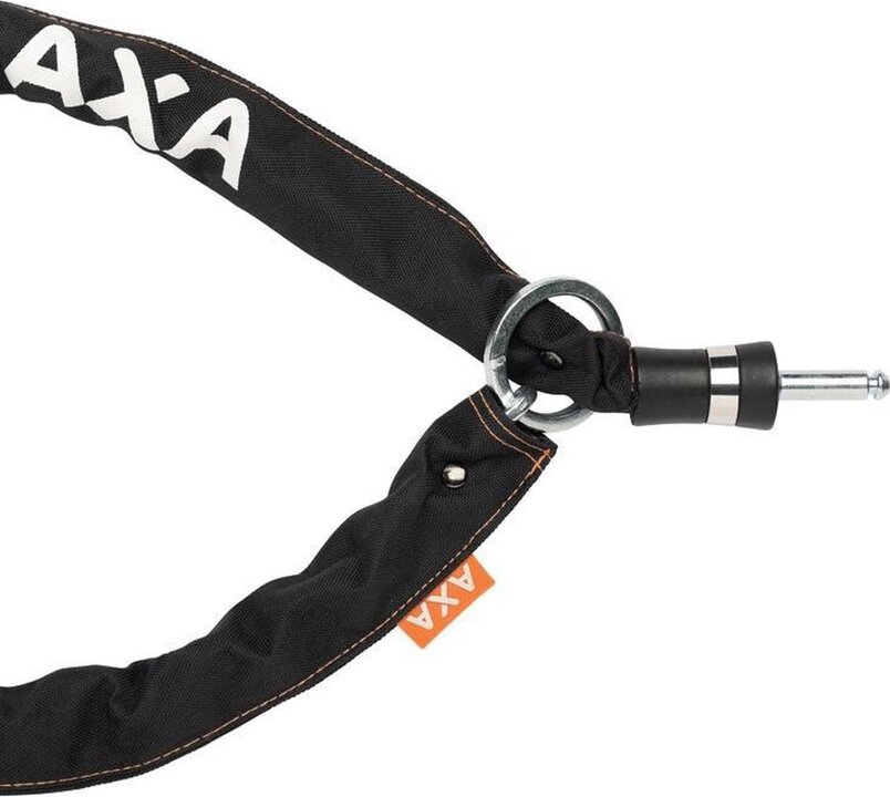 AXA Insteekketting RLC PLUS - 140CM - Slijtvaste Hoes - Verstevigde Insteekpen - Zwart