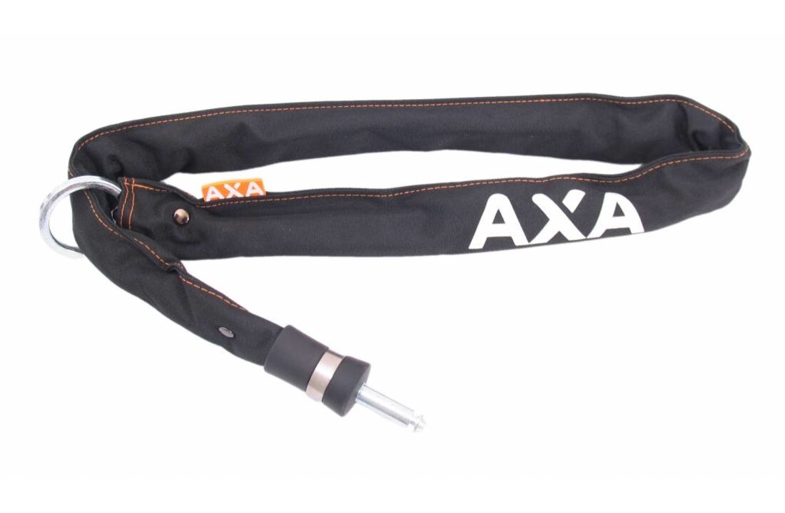 AXA Insteekketting RLC PLUS - 140CM - Slijtvaste Hoes - Verstevigde Insteekpen - Zwart