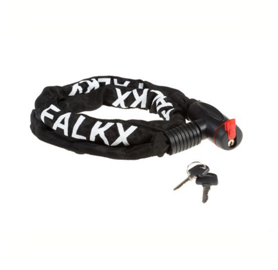 Falkx Kettingslot 120 cm - Zwart