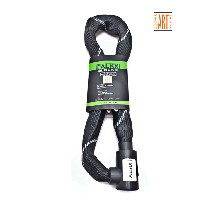 Falkx Kettingslot - Art2 Goedgekeurd - 110 CM - Zwart