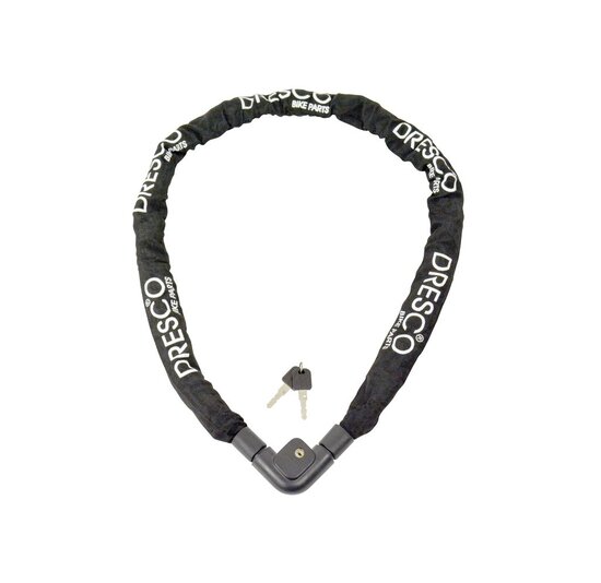 Dresco Kettingslot 150 cm - Zwart