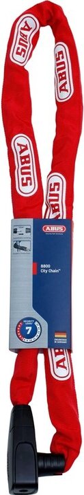 Abus Ionus 8800 Kettingslot - 120CM - Rood
