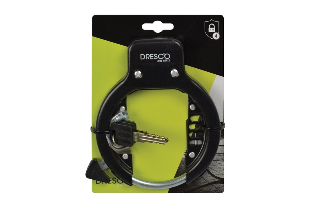 Dresco Ringslot RVS - Zwart