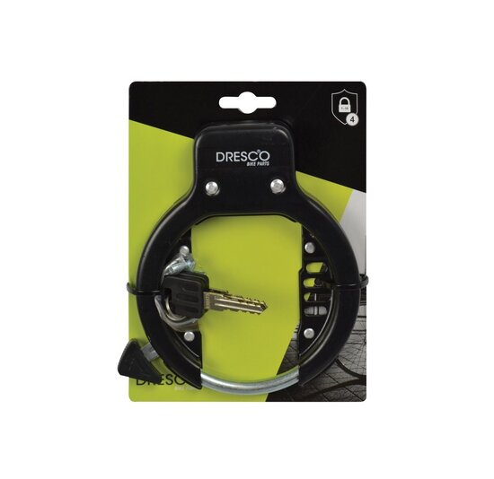 Dresco Ringslot RVS - Zwart