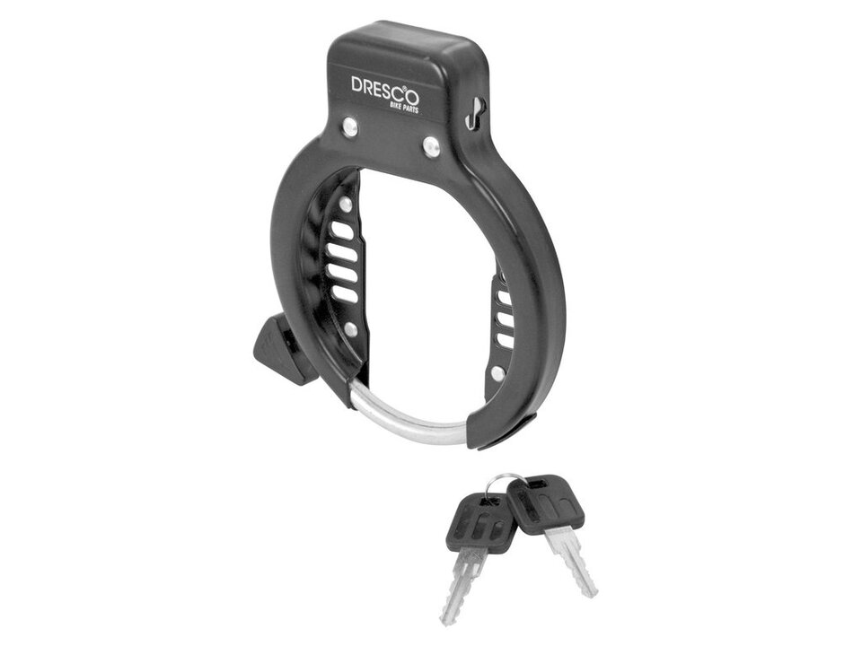 Dresco Ringslot RVS - Zwart