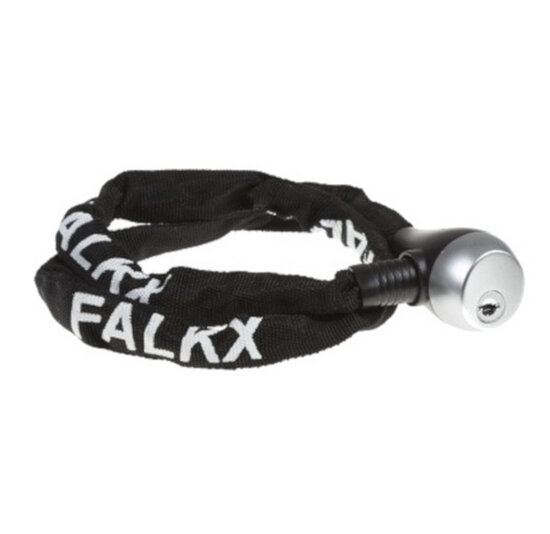 Falkx Kettingslot 80CM - Zwart - Nylon Hoes