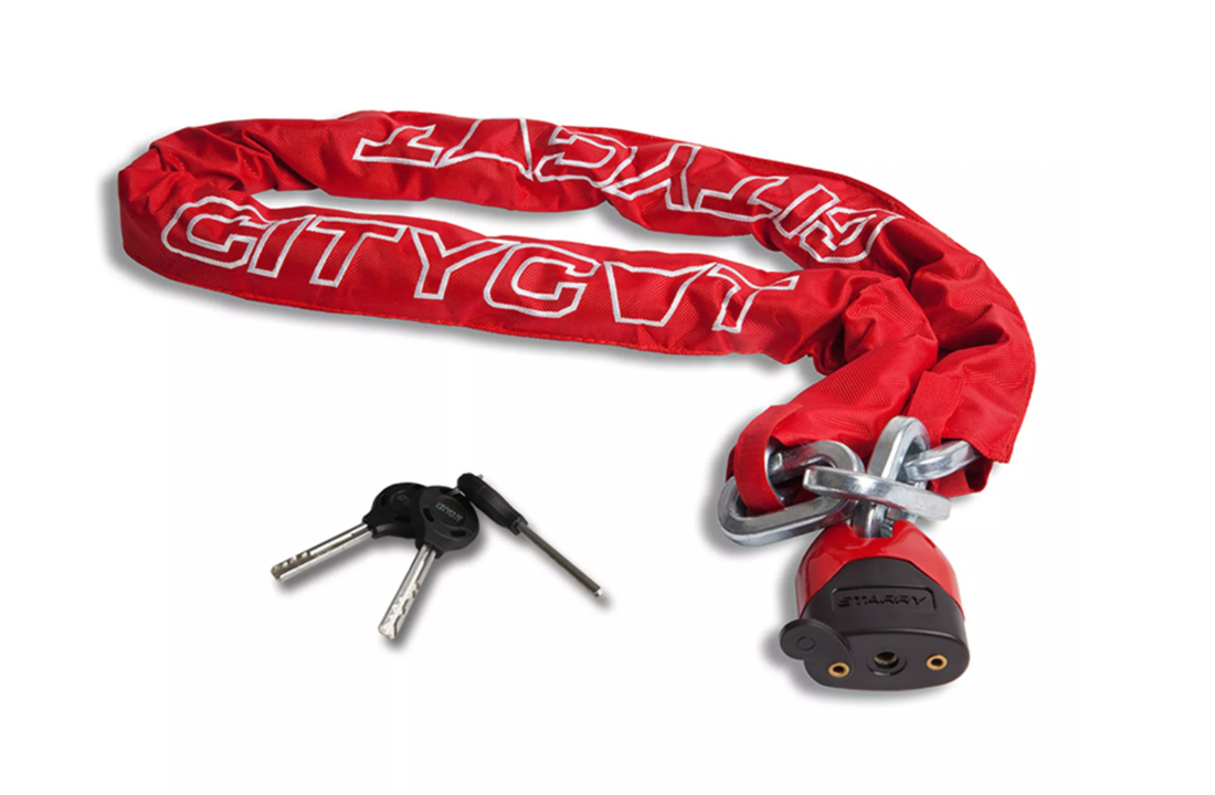 Starry Citycat ART4 Kettingslot - Rood - 150 CM