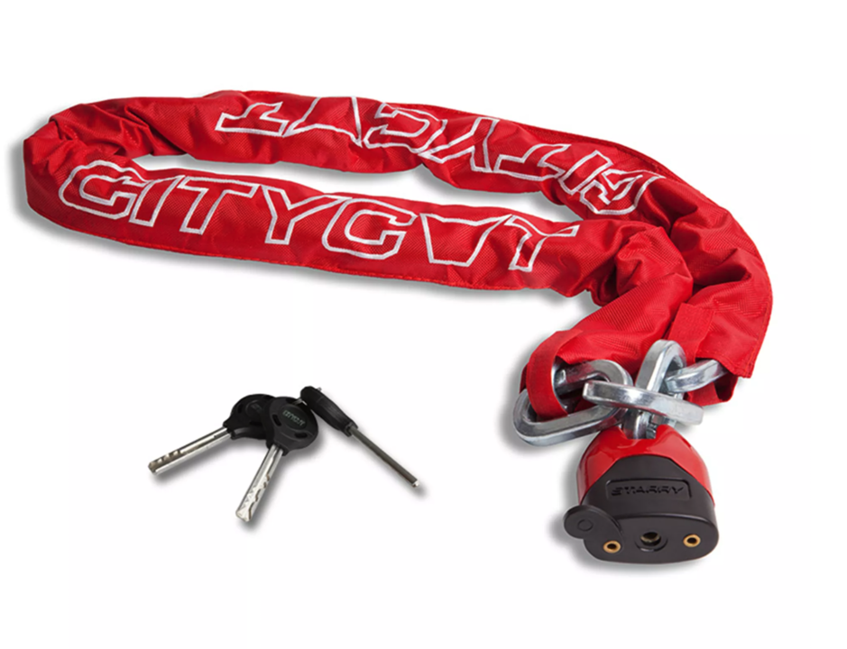 Starry Citycat ART4 Kettingslot - Rood - 150 CM