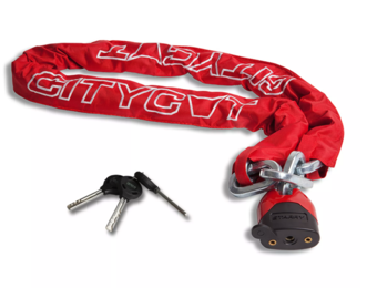 Starry Citycat ART4 Kettingslot - Rood - 150 CM