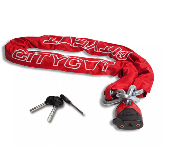 Starry Citycat ART4 Kettingslot - Rood - 150 CM