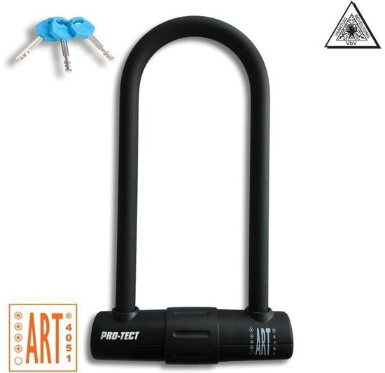 Pro-tect ART4 beugelslot - Zwart - 180x320mm