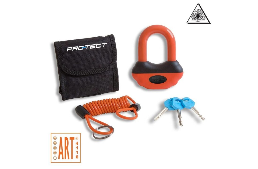 Pro-tect ART4 Schijfremslot Topaz - Oranje