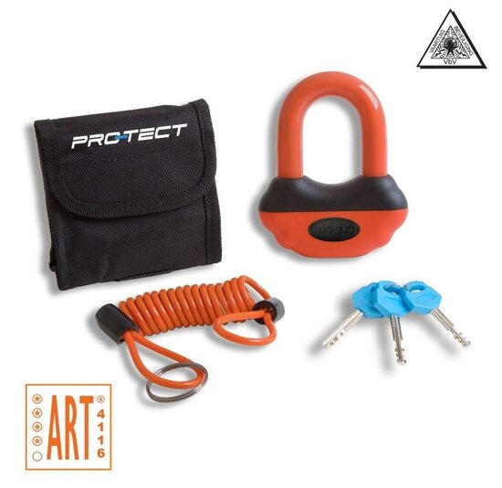 Pro-tect ART4 Schijfremslot Topaz - Oranje