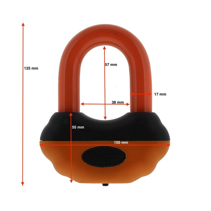 Pro-tect ART4 Schijfremslot Topaz - Oranje