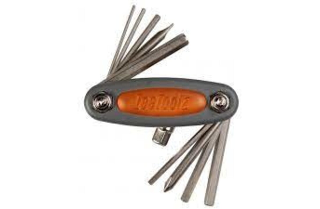 Icetoolz Multitool Mighty Fietsgereedschap - 10 functies - Zwart/Zilver