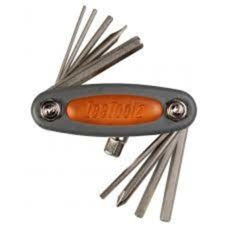 Icetoolz Multitool Mighty Fietsgereedschap - 10 functies - Zwart/Zilver