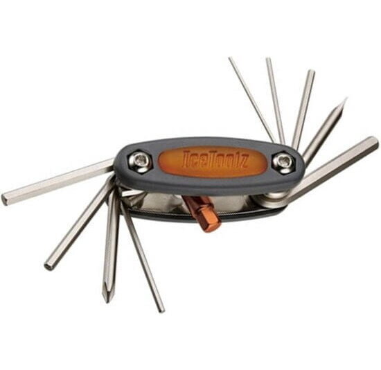 Icetoolz Multitool Mighty Fietsgereedschap - 10 functies - Zwart/Zilver