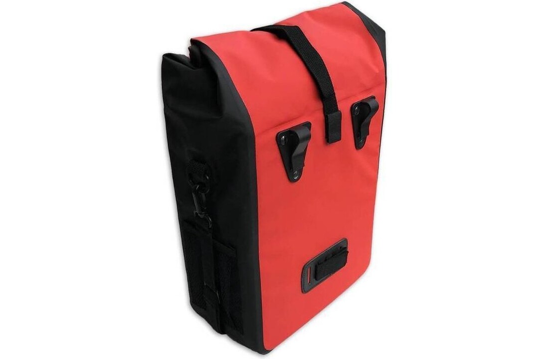 Lynx Fietstas Pakaftas Rood / Zwart Tarpaulin 21 Liter
