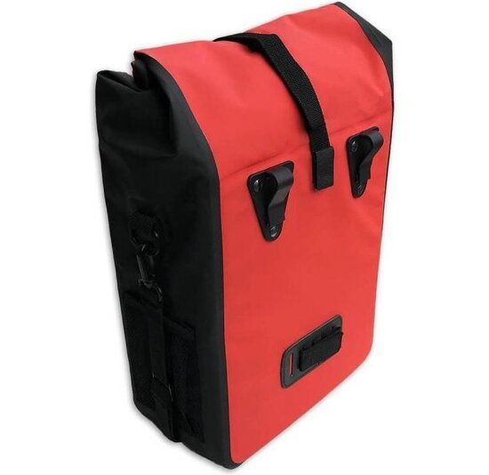 Lynx Fietstas Pakaftas Rood / Zwart Tarpaulin 21 Liter