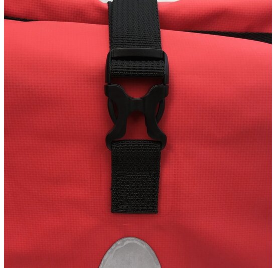 Lynx Fietstas Pakaftas Rood / Zwart Tarpaulin 21 Liter