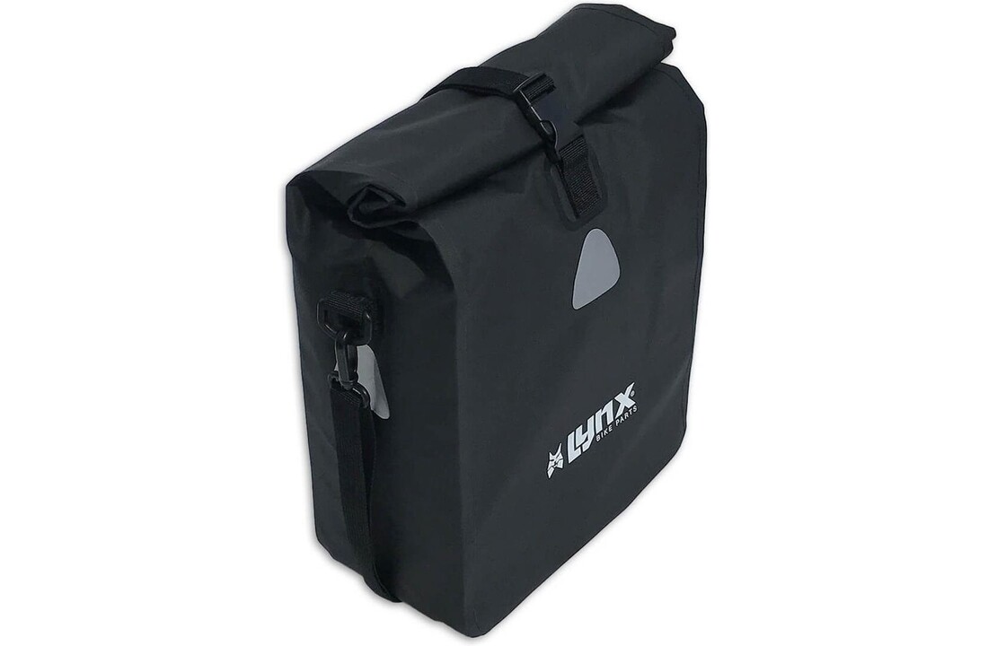 Lynx Fietstas Pakaftas Zwart Tarpaulin 21 Liter