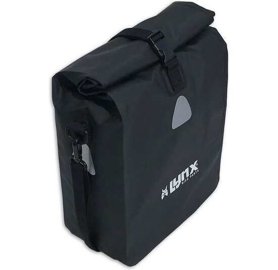 Lynx Fietstas Pakaftas Zwart Tarpaulin 21 Liter