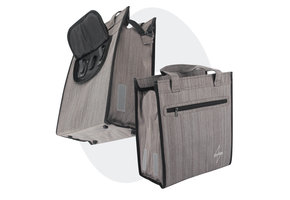 Voltano Shopper Fietstas - 20L - Enkele Pakaftas - Grijs