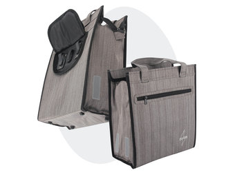 Voltano Shopper Fietstas - 20L - Enkele Pakaftas - Grijs