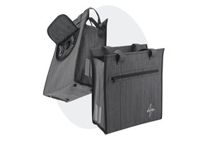 Voltano Shopper Fietstas - 20L - Enkele Pakaftas - Donkergrijs