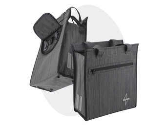 Voltano Shopper Fietstas - 20L - Enkele Pakaftas - Donkergrijs