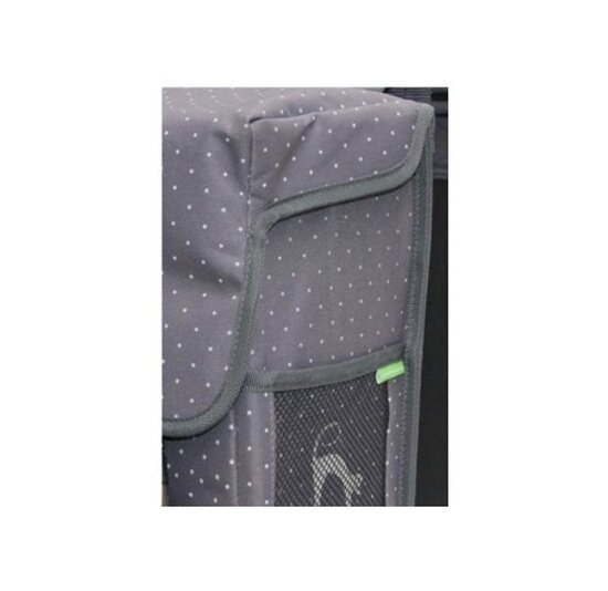 Dandell Dubbele Fietstas Nr. 16 - New Amazon - Grijs met Stippen - 31 Liter - Verstevigd