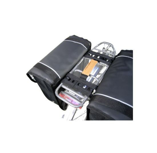 Dandell Dubbele Fietstas Nr. 17 - Phoenix Reverse - Mat Zwart - 35L - Verstevigd