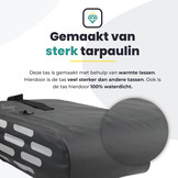 Voltano Luxe Fietstas 22L - Volledig Verstevigd - Enkele Pakaftas - Zwart - 100% Waterdicht
