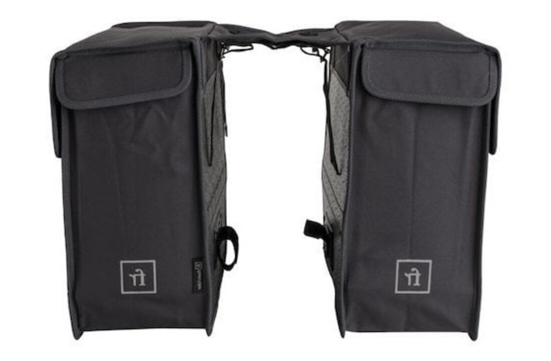 Fastrider Dubbele Fietstas Hybrid Large - Grijs - 35L