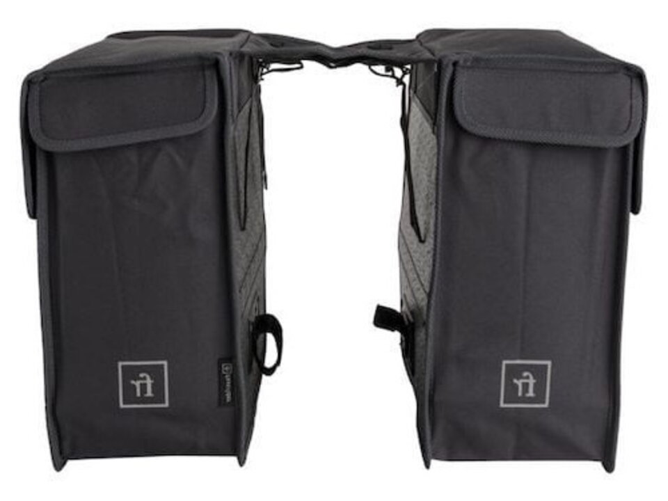 Fastrider Dubbele Fietstas Hybrid Large - Grijs - 35L