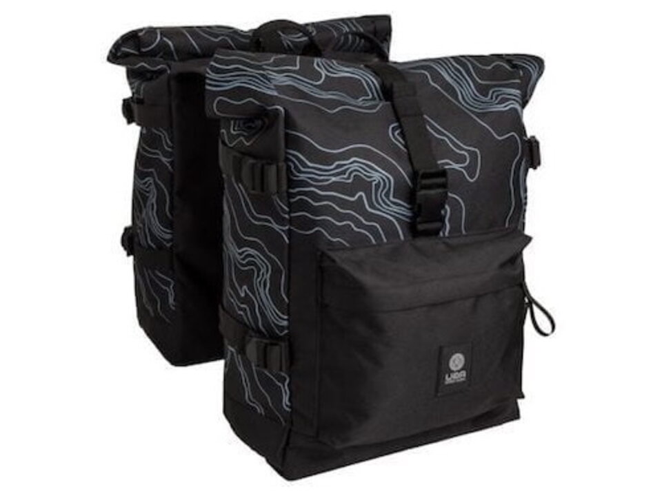 Agu Dubbele Fietstas - Urban Trend H2O - 28L - Mountain Zwart