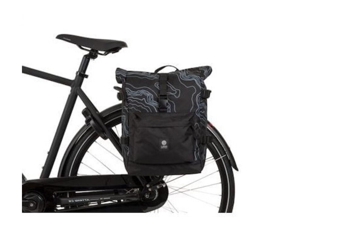 Agu Dubbele Fietstas - Urban Trend H2O - 28L - Mountain Zwart