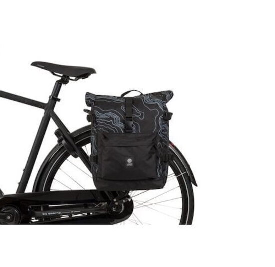 Agu Dubbele Fietstas - Urban Trend H2O - 28L - Mountain Zwart