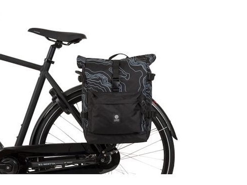 picknick geboorte vice versa Agu Dubbele Fietstas - Urban Trend H2O - 28L - Mountain Zwart