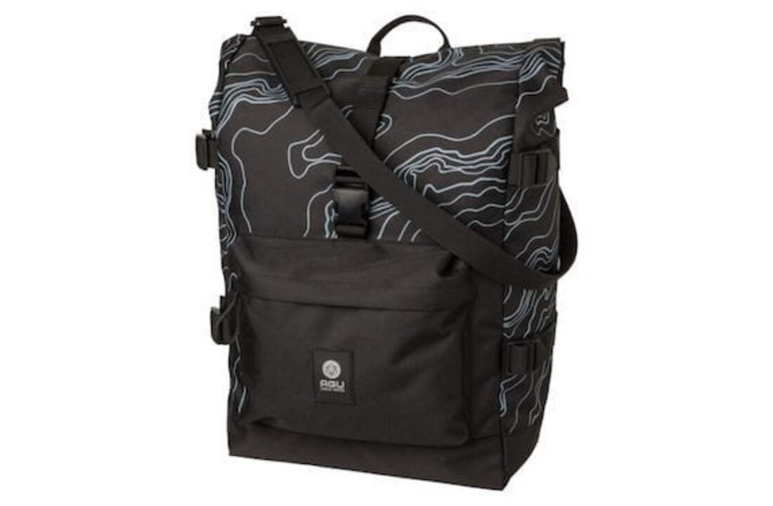 Agu Dubbele Fietstas - Urban Trend H2O - 28L - Mountain Zwart
