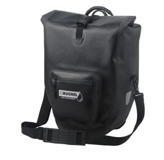 Büchel Premium Pakaftas / Enkele fietstas - Zwart - 25.4L