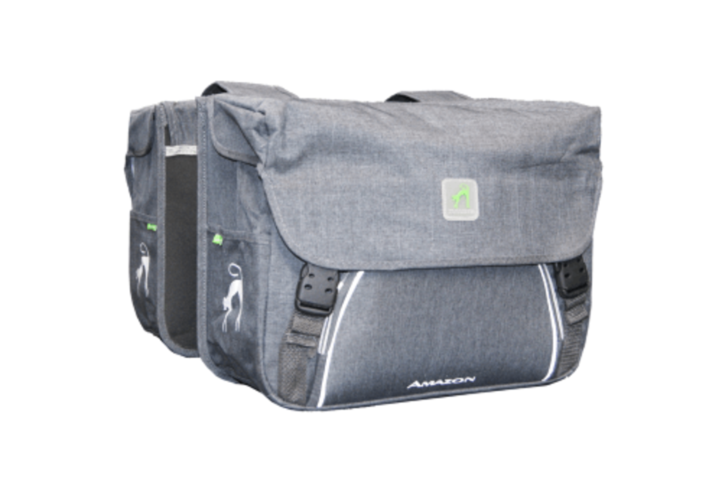 Dandell Dubbele Fietstas Nr. 16 - New Amazon - Grijs - 31 Liter - Verstevigd